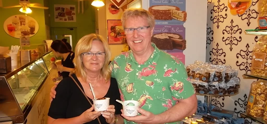 A Couple in an Ice Cream Shop