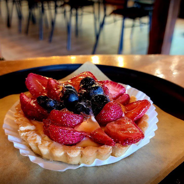 A Pie With Strawberry and Berry Slices